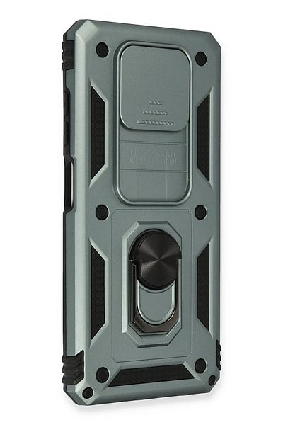 CepteToptan حافظة هاتف Xiaomi Pocophone X3 من السيليكون مع حلقة عدسة Pars - أخضر - MKİ7571-5723