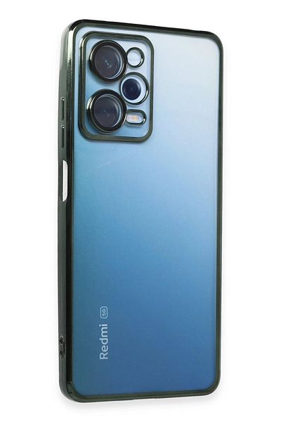 CepteToptan حافظة هاتف Xiaomi Redmi Note 12 Pro 5G من السيليكون مع عدسة - أخضر - MKİ4700-5375