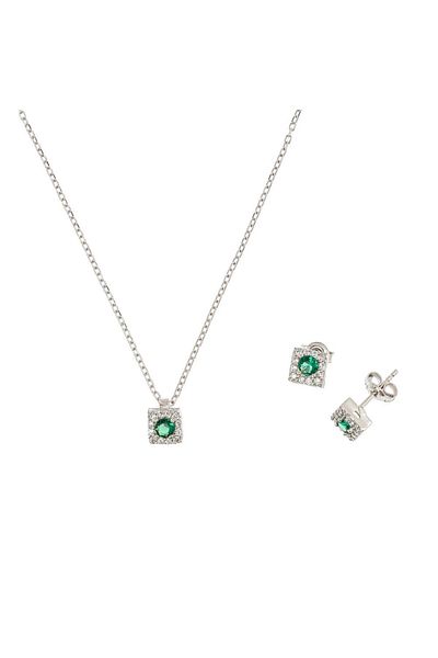 Unika Set Zirconiu Verde