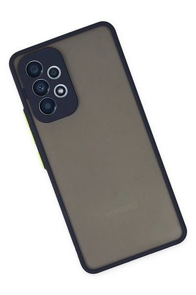 CepteToptan حافظة سامسونج جالاكسي A73 5G غطاء سيليكون مونتريال - أزرق داكن - MKİ3705-1037
