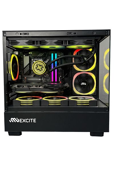 MIEXCITE Pc I7-14700f Rtx 5060ti B760 32gb 360lc Ddr5 Black