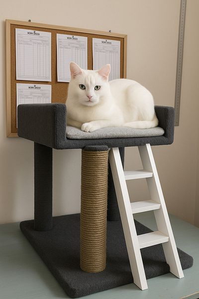 OneShop 2-Tier Cat Scratching Balcony