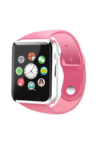 İSP A1000 Pro Smart Watch with Phone, 1.54" Touch Screen, Silicone Bracelet, BT Calling, 1.3 Mp Camera
