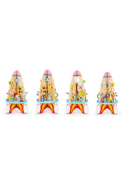 İSP Multifunctional, Interactive and Educational Wooden Toy, Multiple Playing Modes, "LikeSmart Ro"