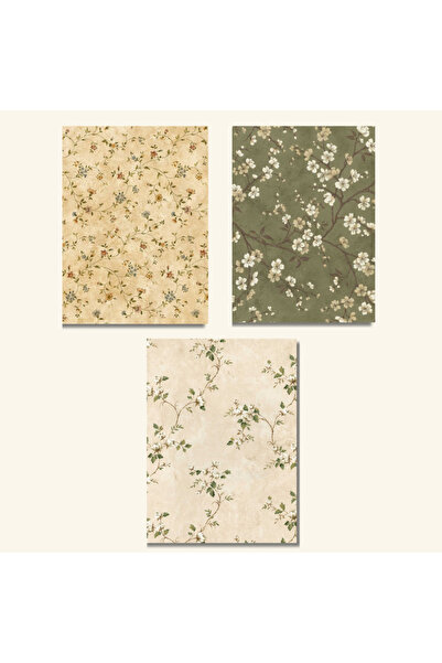 MirayDesign Retro Temalı Scrapbook Kağıt Seti 10 Adet (a5 Boyutunda Yapışkanlı Kağıt)