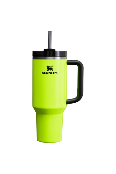 Stanley The Neon Quencher H2.0 Flowstate™ Tumbler 40 Oz | Neon Yellow Pipetli...