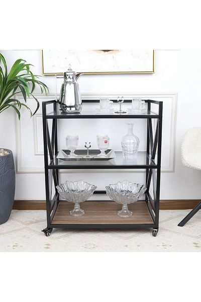 private house 3-Tier Tea and Coffee Trolley
