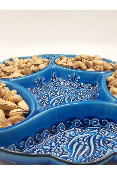 TTSERAMİK نموذج روجارجيلو، وعاء تقديم من السيراميك مصنوع يدويًا مكون من 6 أقس...