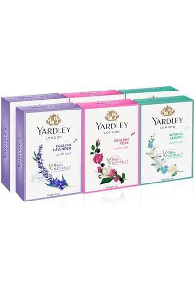 Yardley London Soap, Long Lasting, Rich And Creamy Lather, Beautiful Scented Fragrance, 100 gm X 6