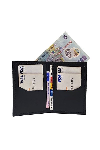 Natty Pell Slim Men's Wallet in Black Leather