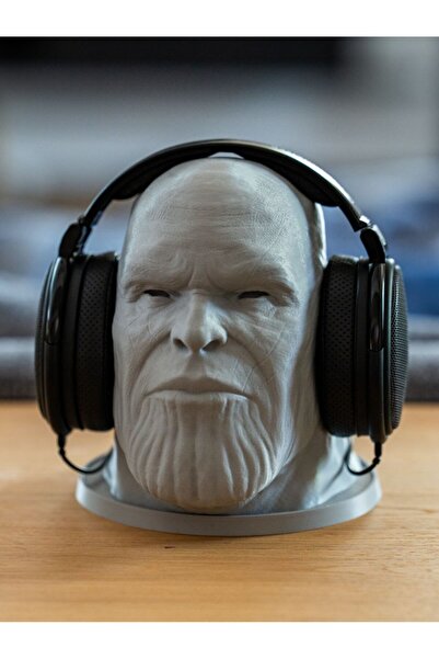 Elysee 3D Thanos Büst ve Kulaklık Standı – 3D Yazıcı Tasarım Modern Dekoratif Kulaklık Tutucu Biblo