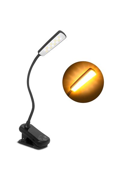 OEM Clip-on reading lamp, 3 colors, 3 intensities, portable, multicolor, rechargeable battery
