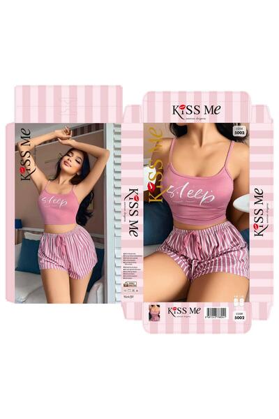 SİERNA Детальний вишуканий жіночий комплект нічної білизни рожевий 4