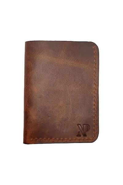 Natty Pell Slim Wallet Natty Pell Leather Handmade Brown