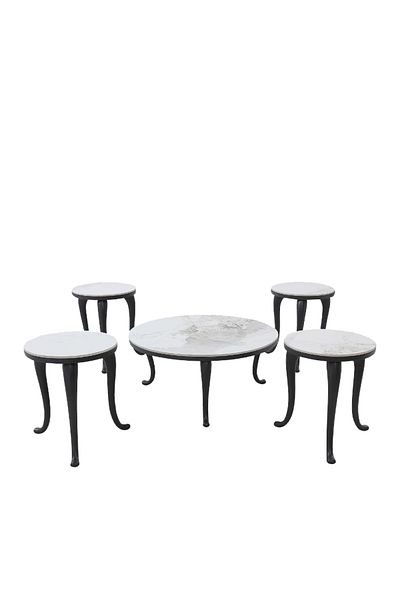 Ch 5-piece ceramic tea table set