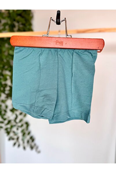 KapsülBebek 100% Cotton Summer 2-Piece Unisex Baby Set – Palm T-Shirt and Green Shorts