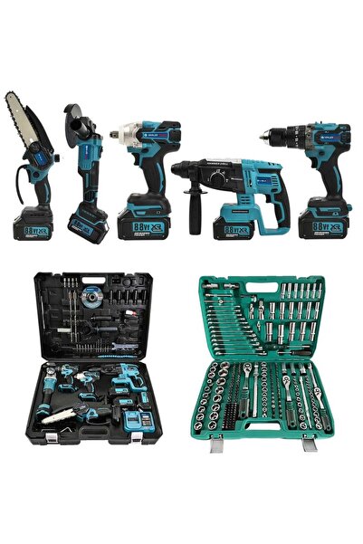 prohummer Akülü 6'lı Set: Taşlama, Kırıcı Delici, Somun Sıkma, Vidalama, Buda...