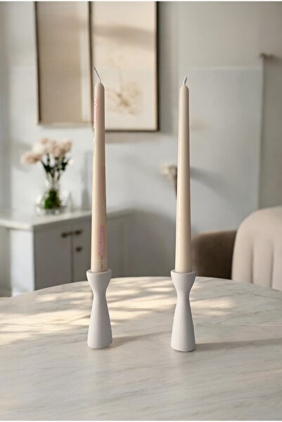 Evremly Home 2 Adet Bohem İskandinav Beton Şamdan