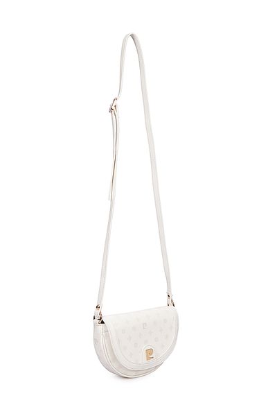 Pierre Cardin حقيبة كتف نسائية متقاطعة من Bone Monogram 05PO25Y1884