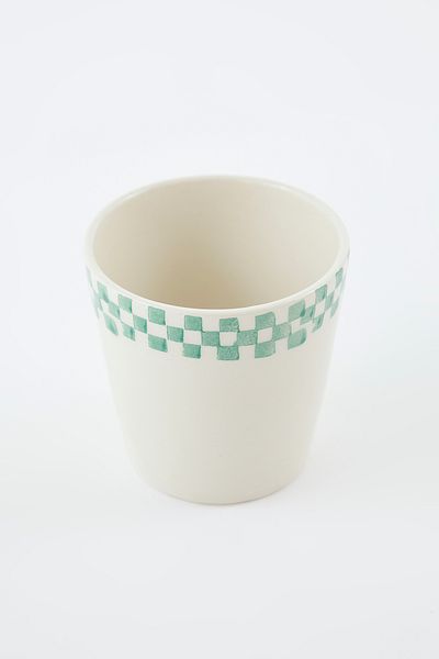 Trendyol Collection Set of 2 Ceramic Handleless Marine Themed Mugs