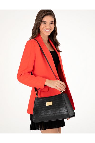 Pierre Cardin Geantă neagră de umăr pentru femei 05PO25Y301