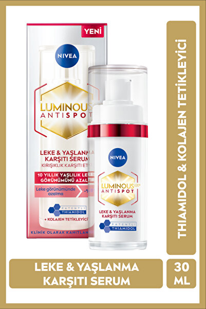 NIVEA SPF50 Luminous630 Leke Karşıtı Güneş Koruyucu Krem 40ml Ve Yaşlanma Karşıtı Serum 30ml