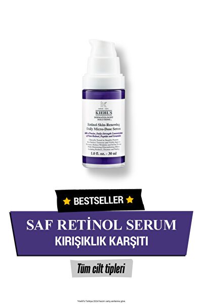 Kiehl's Dermatologist Solutions Retinol İçeren Kırışıklık Karşıtı Günlük Serum 30 ml
