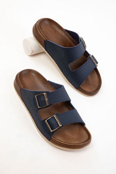 SOHO Navy Blue Women's Slippers 20736