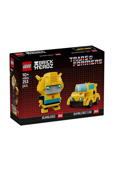 LEGO Brickheadz 40804 Bumblebee Robot and Vehicle (253 Pieces)