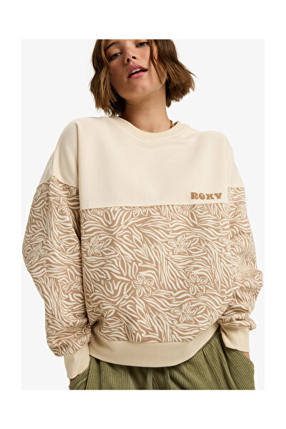 Roxy Gone Wild Block - Barevný fleecový top s potiskem pro ženy