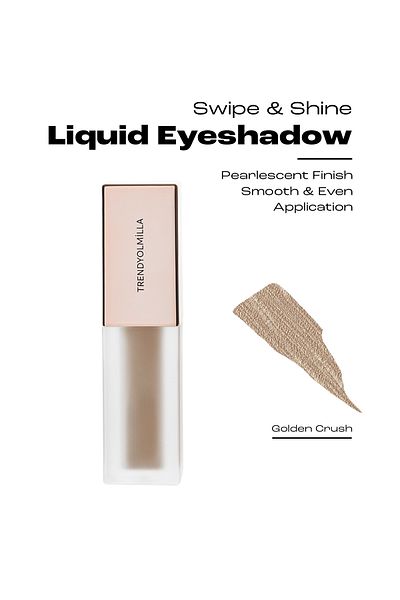 Trendyolmilla Beauty Metallic Liquid Eyeshadow Golden Crush Tkzss25Gr00002