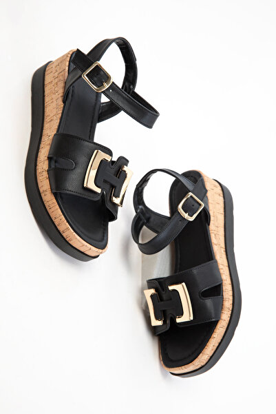 SOHO Schwarze Damensandalen 20739