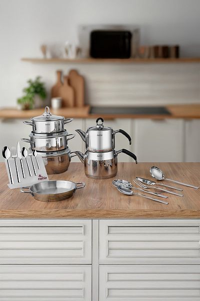 Nehir Premium 52 Piece Stainless Steel Dowry Set