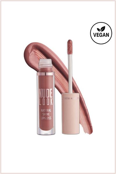 Golden Rose Nude Look Natural Shine Lipgloss 04 Peachy Nude Lip Gloss 4.5 ml