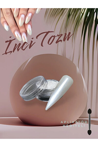 TNL İNCİ TOZU NAİL ART KALICI OJE TIRNAK SÜSLEME BEYAZ