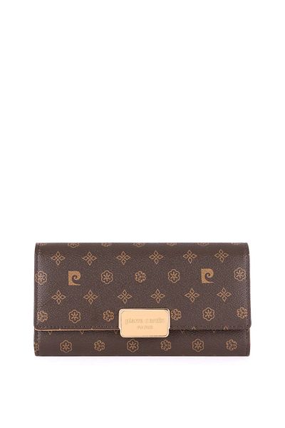 Pierre Cardin Γυναικείο πορτοφόλι καφέ Monogram 06PC24K2007