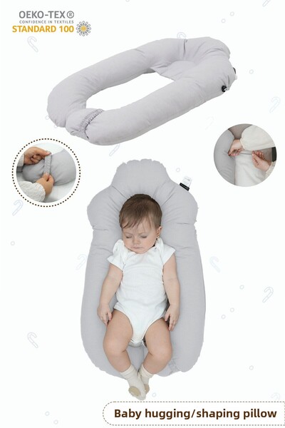 mordesign Moresleep Set of 2 - 1 Baby Pillow, Flat Head Pillow, Cotton Sleeping Pillow