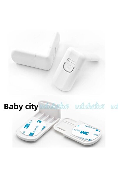 tafce Drawer Cabinet Safety Lock Child Corner Protection Lock Set 2 Pieces