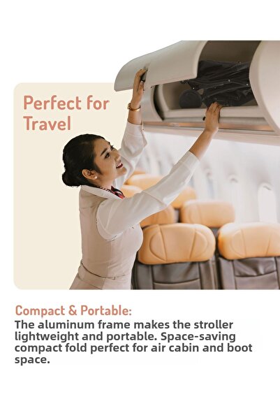 Bonfino Bonfino Runway Cabin Stroller with 5 Point Safety Harness - Black