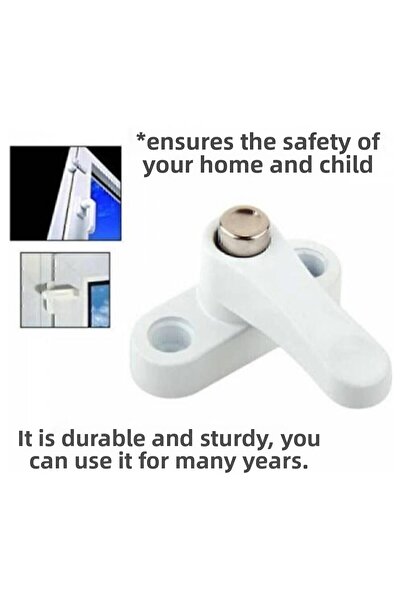 Yuma Pvc Pimapen Παράθυρο Γυάλινη Πόρτα Μπαλκονιού Ασφαλής Κλειδαριά Ασφαλείας -2 Τεμάχια-