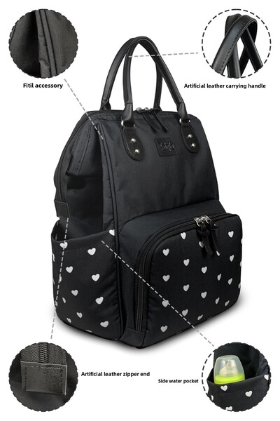 Stylo Paris X Pro - Women & Mother Baby Care Backpack, Hearted