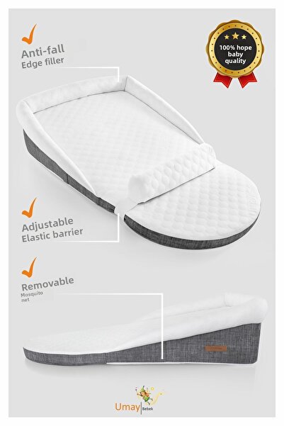 Umaybebek سرير أوماي بيبي ريفليكس، سرير أطفال - أنثراسايت