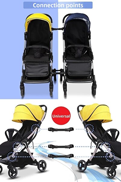 LORELLİ Lorelli Universal Baby Stroller Twin Connection Apparatus (Compatible with All Baby Prams)