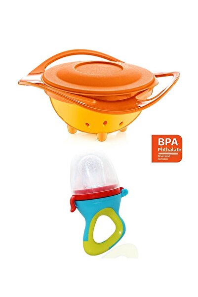 Babyjem مجموعة تغذية الفواكه والخضروات المصنوعة من السيليكون باللون البرتقالي...