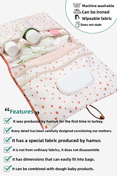 HAMUR Newborn Care Bag - Mother Baby and Baby Care Organizer, Diaper Opening and Changing Organizer