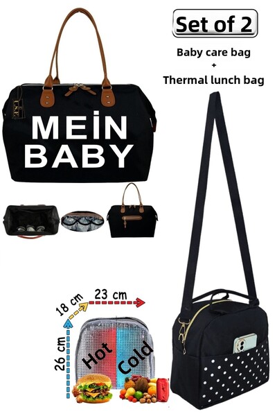 USF Mother Baby Bag Thermal Thermos Food, Food, Nutrition, Food Carrying Bag Set of 2