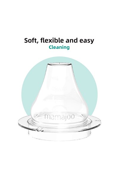 Mamajoo Sippy-Free Educational Cup with Handle, 160 Ml, Green, 6 Months, 1 Piece