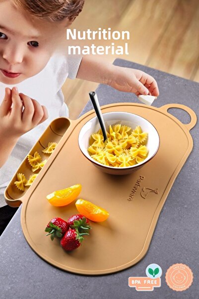 Nandy Kids قاعدة طعام من السيليكون مضادة للانسكاب – غير قابلة للانزلاق، حامل ...