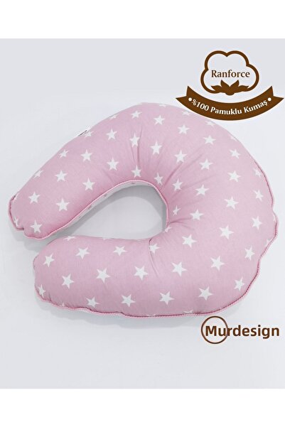 mordesign Double Sided Breastfeeding Pillow / Baby Support Cushion Star Pink