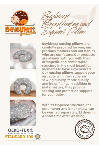Generic Brand Yıldızlar Breastfeeding Pillow Support Pillow Baby Pillow